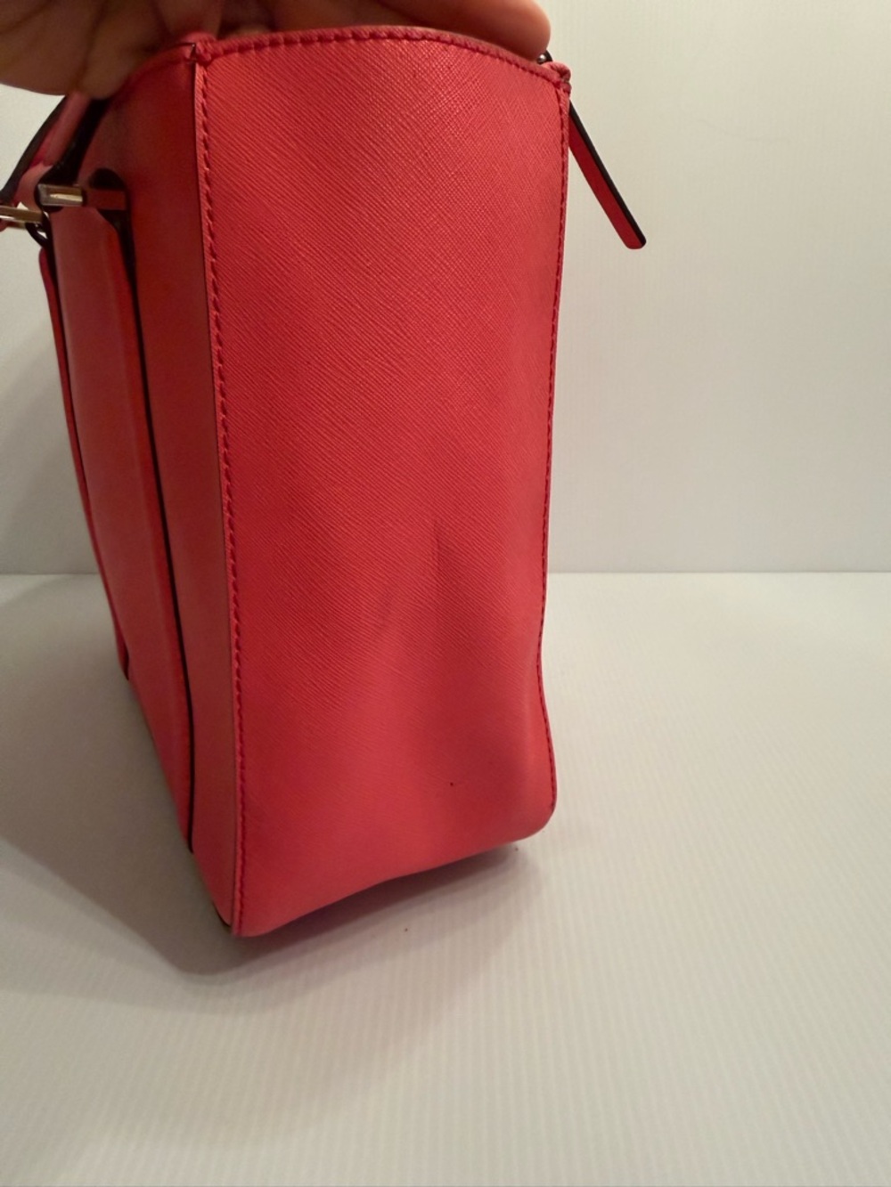 Kate Spade Raspberry Leather Tote Handbag - Picture 5 of 16